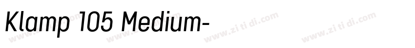 Klamp 105 Medium字体转换